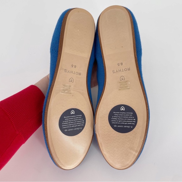 Rothy's Merino Tassel Loafer Blue Women’s Mule Slip On Flat NWT - Picture 4 of 4